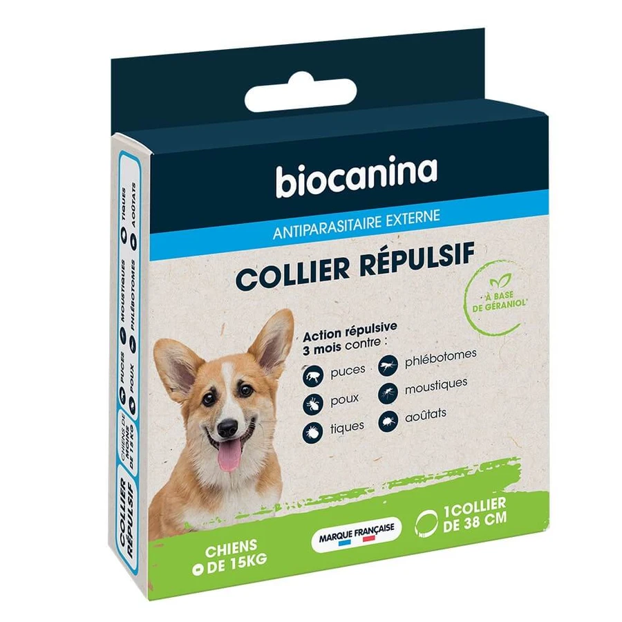 Biocanine afweerhalsband voor honden tot 15 kg x1