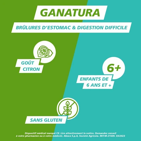 GaNatura Brandend maagzuur en spijsvertering Triple Action 14 zakjes