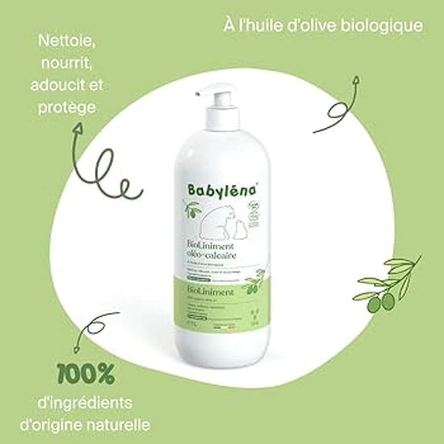 Babylena Biolinimento oleo-calcareo con olio d'oliva bio 1l