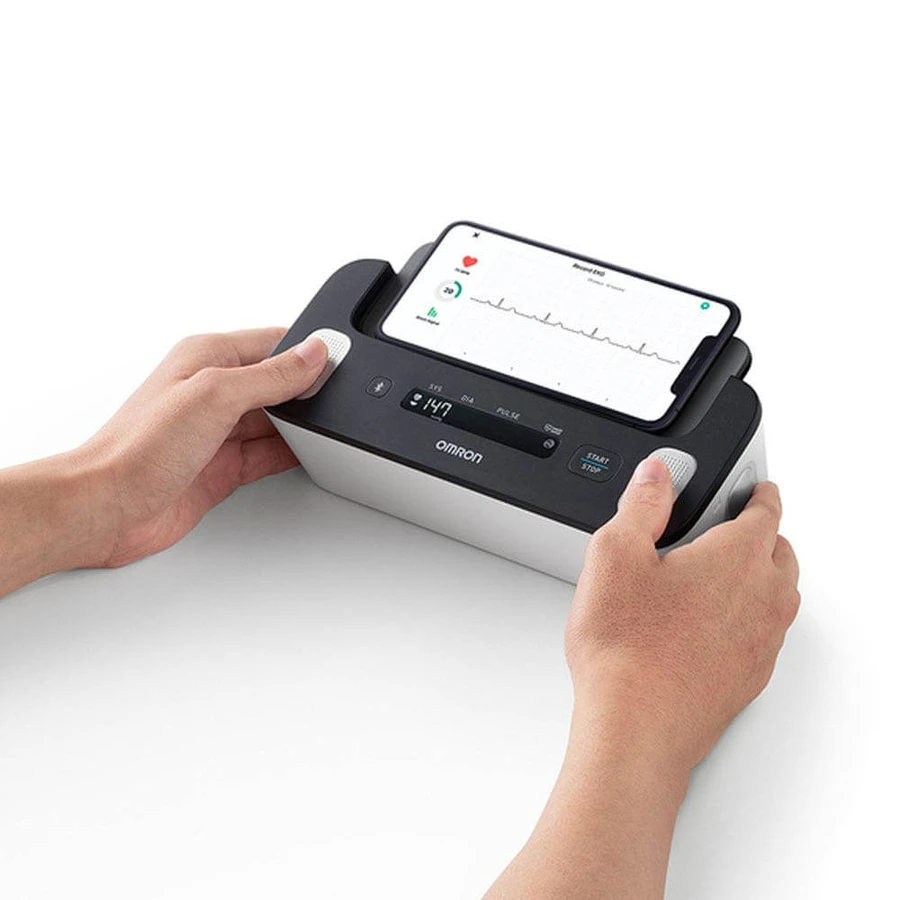 Omron Blood Pressure Monitor and Single Lead ECG Monitor