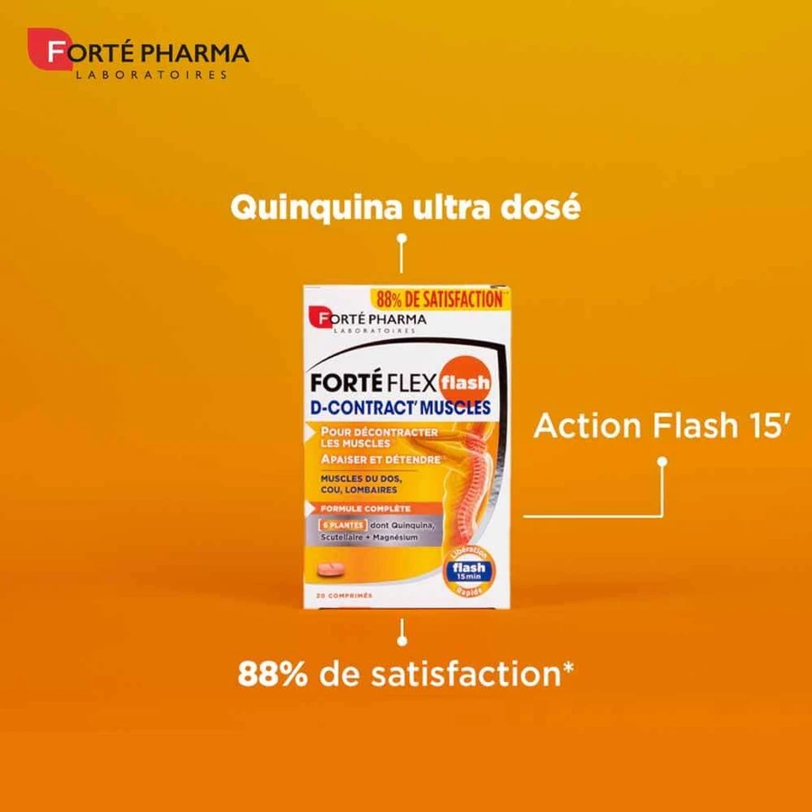 Forté Pharma Forté Flex D-Contract spier onmiddellijke verlichting 20 tabletten