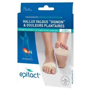 Epitact Coussinets Double Protection Hallux Valgus "Oignon" et Douleurs Plantaires 1 pair