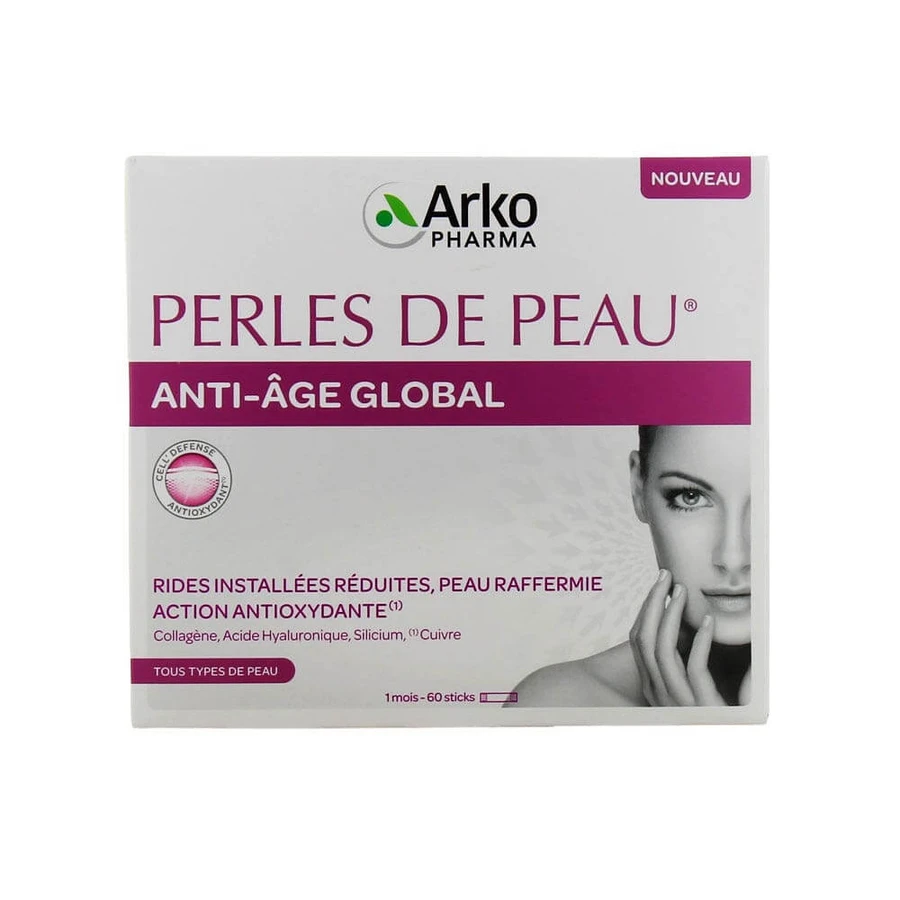 Arkopharma Perles De Peau Anti-età globale 60 bastoncini