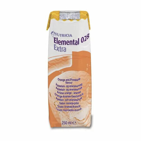 Líquido extra naranja y piña Elemental 028, 250 ml, Nutricia