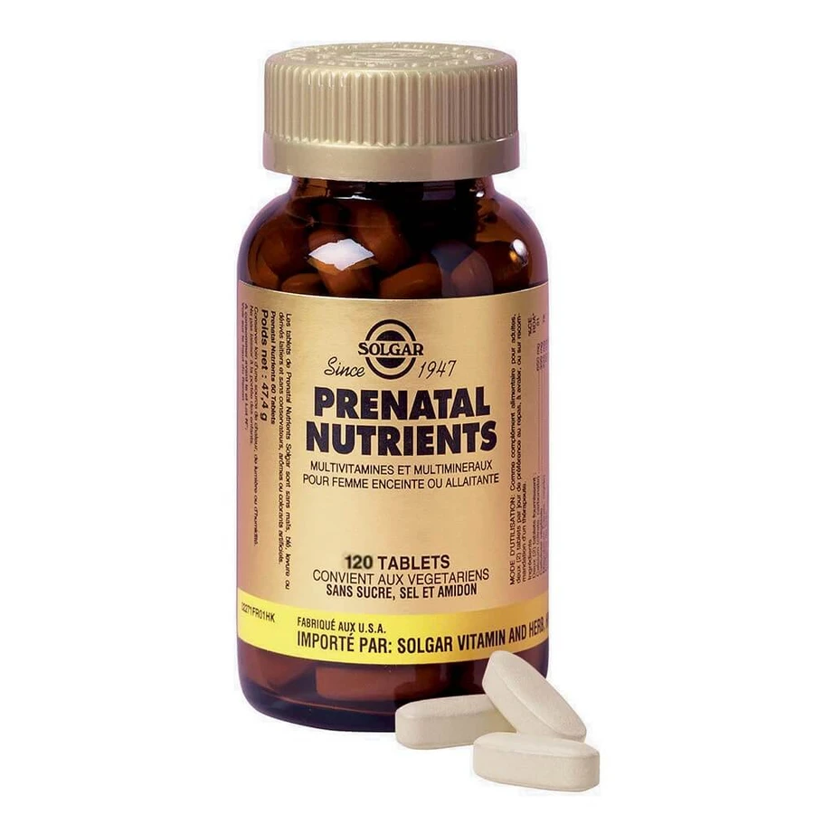 Solgar Prenatal Nutrients 120 comprimidos Maternité Femmes enceintes 120 comprimidos