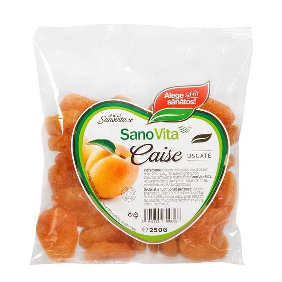 Caise uscate, 250 g, Sanovita