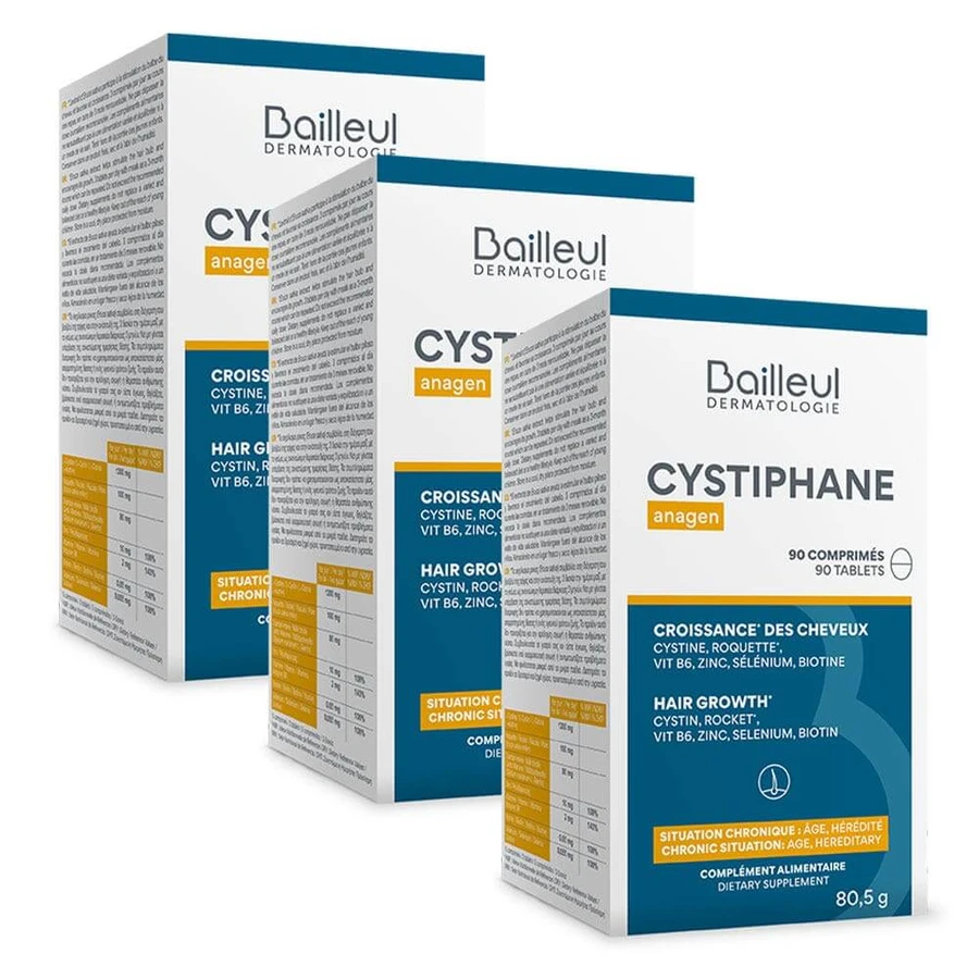 Bailleul Cystiphane Anagen Crecimiento Capilar 3x90 Comprimidos