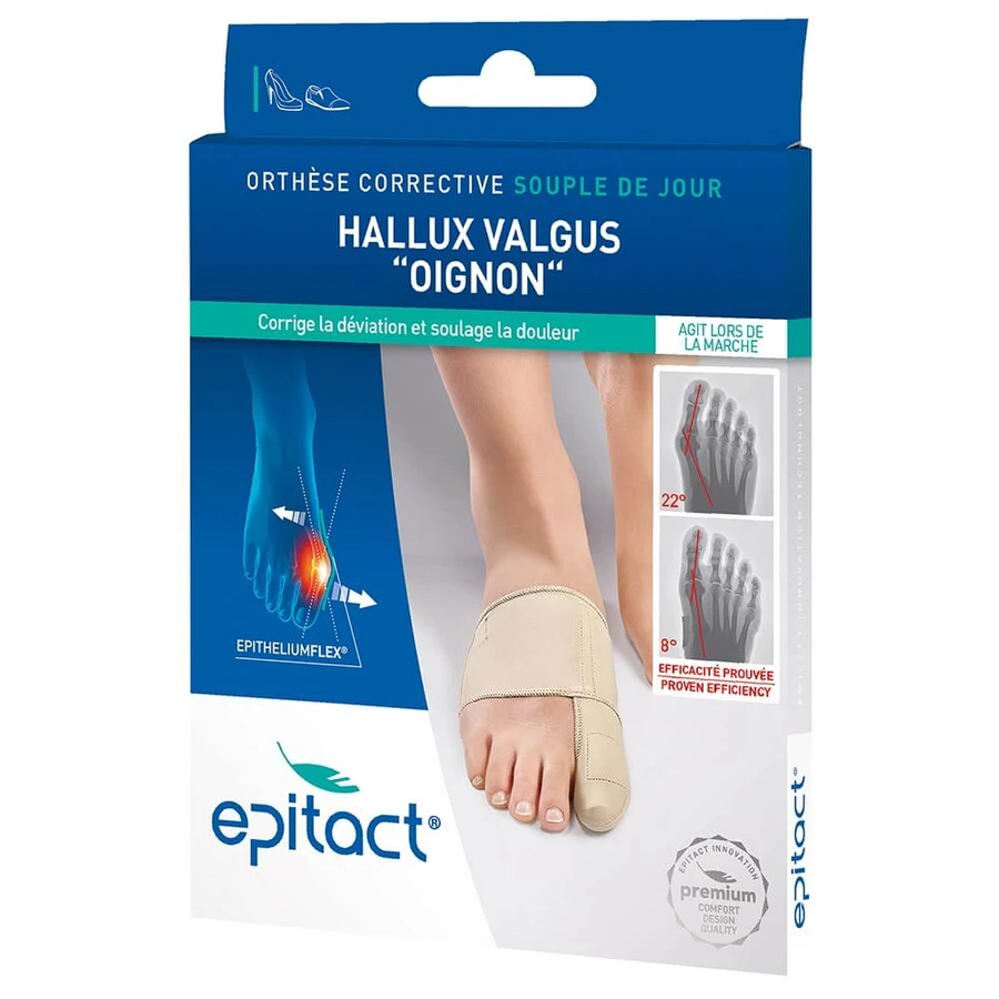 Epitact Ortesis correctiva flexible Hallux Valgus "Onion 1 Feet - Ajuste derecha/izquierda