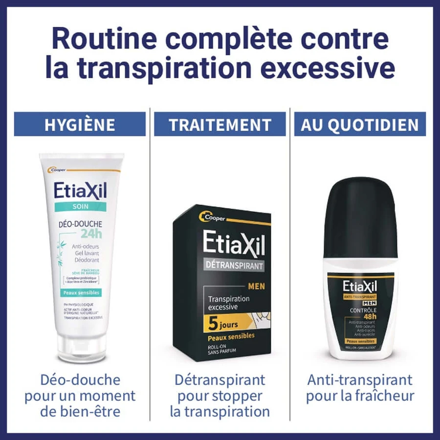 Etiaxil Deodorant Roll-on 48 Hours for Men 2x50ml
