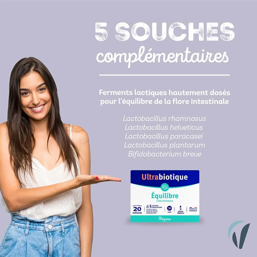 Vitavea Santé Ultrabiotique Intestinal Flore Balance 30 geluri