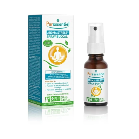 Puressentiel Aroma Stress Spray bucal cu uleiuri esențiale organice 20ml