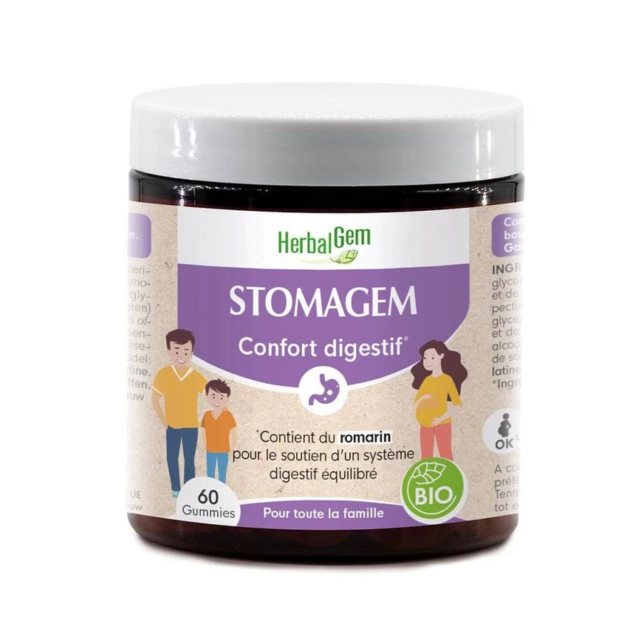Herbalgem Stomagem Comfort Spijsvertering Bio 60 gummiesnoepjes