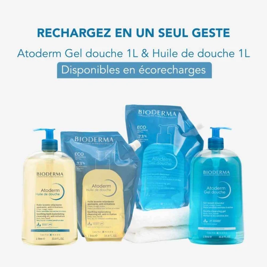 Bioderma Atoderm Gel de Ducha Eco-Rico Todo Tipo de Piel 1L
