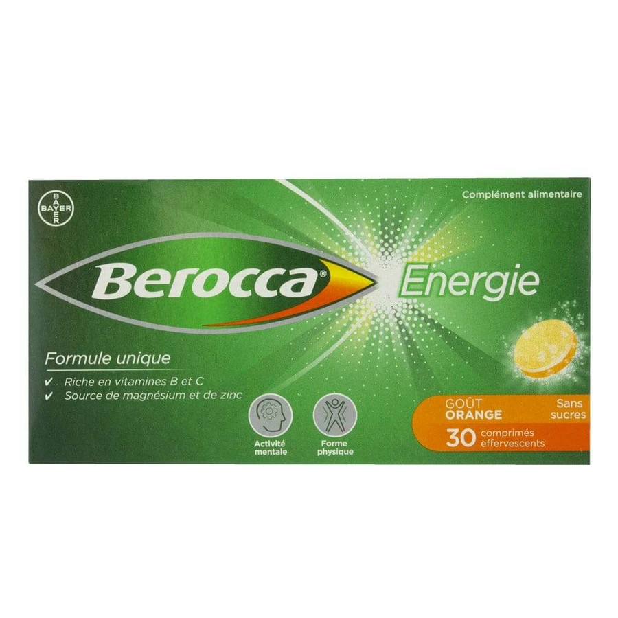 Bayer Vino Espumoso Berocca Energy Naranja 30 comprimidos