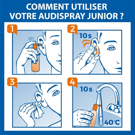 Audispray pentru curățarea urechii Junior 25ml