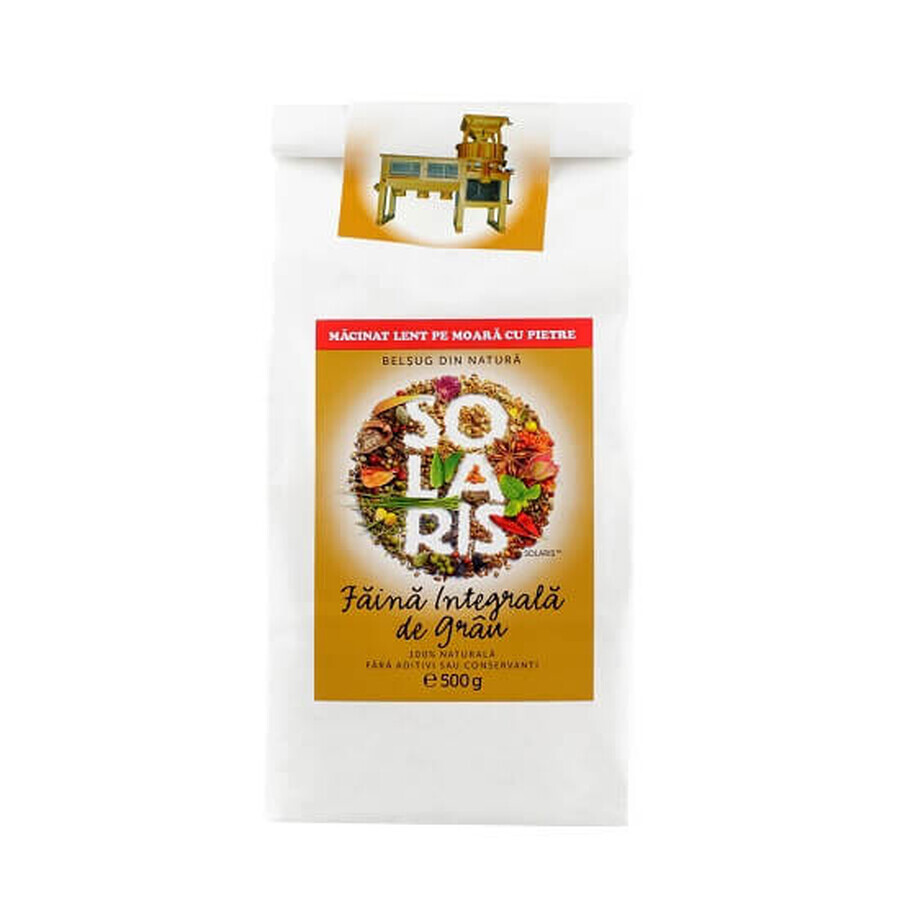 Faina integrala de grau, 500 g, Solaris