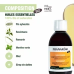 Pranarôm Aromaforce Sciroppo per la gola a base di miele e Ravintsara Bio 150 ml