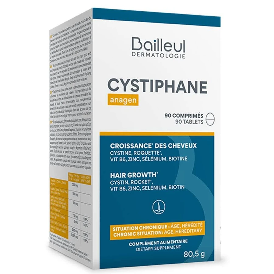 Bailleul Cystiphane Anagen Crecimiento Capilar 90 Comprimidos