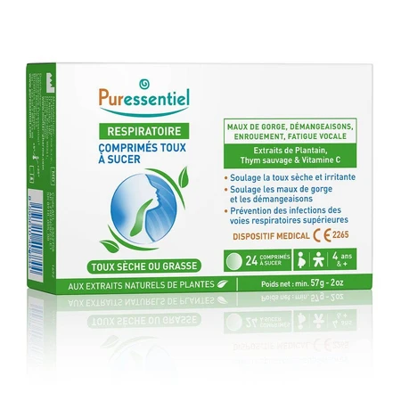 Puressentiel Respirazione Tosse secca o stizzosa 24 compresse masticabili