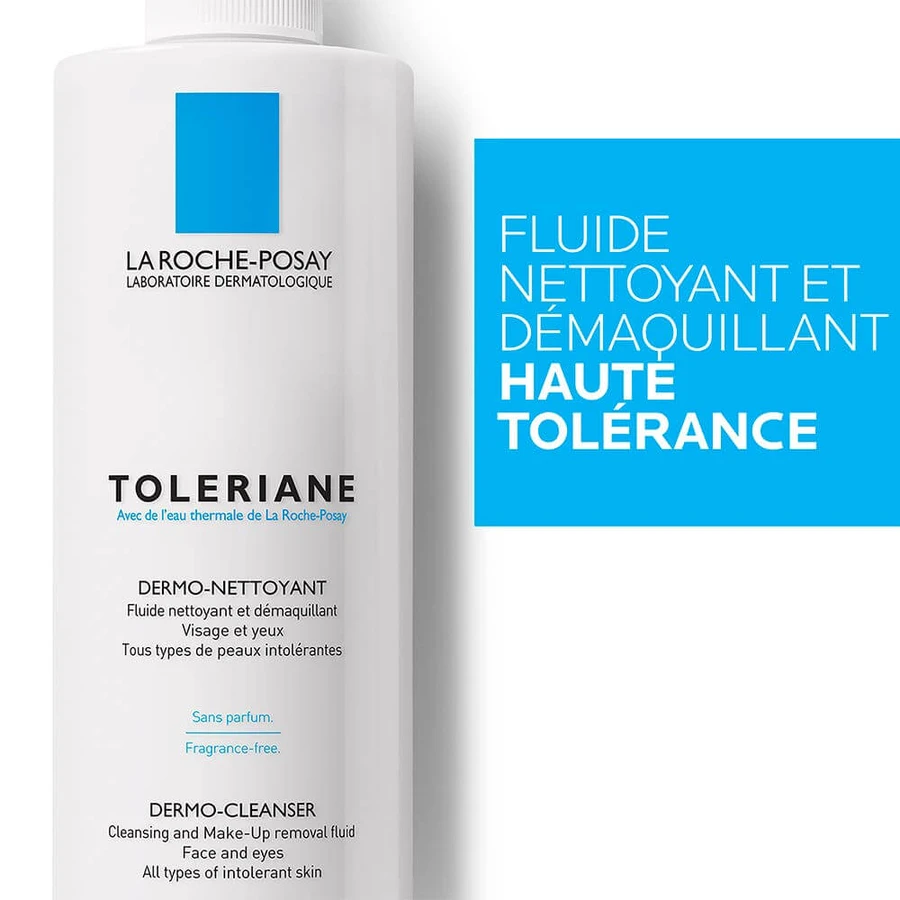La Roche-Posay Toleriane Derma Fluido Limpiador Rostro y Ojos 400ml