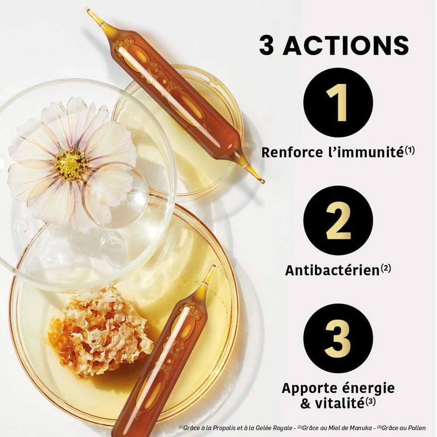 Santarome Organic Manuka Honey Royal Jelly Polen Propolis 20 flacoane