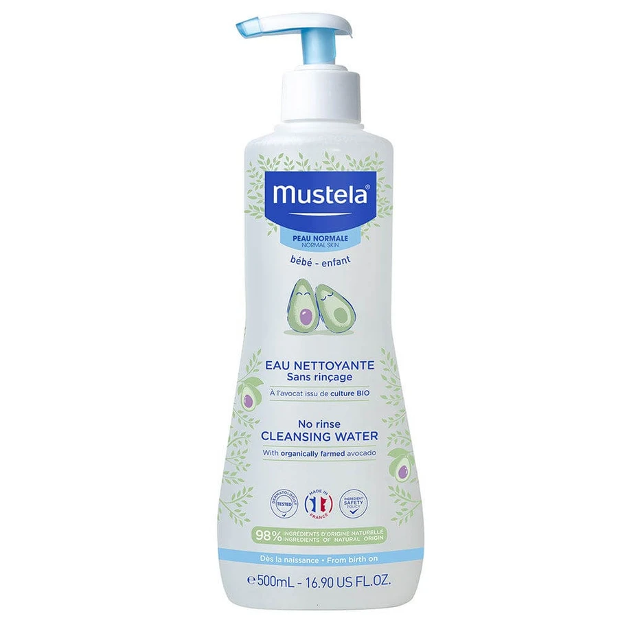 Mustela Agua Limpiadora Sin Aclarado Piel Normal 500ml
