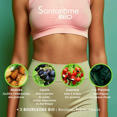 Santarome Ultra Slimming Program 30 Organic Vials Perte de poids 30 ampoules