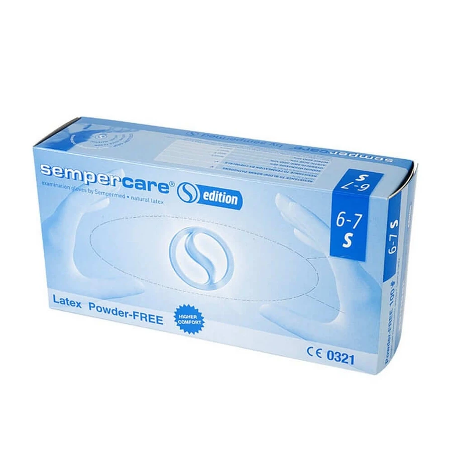 Lohmann Rauscher Sempercare Mănuși de latex X100 fără pudră, nesterile