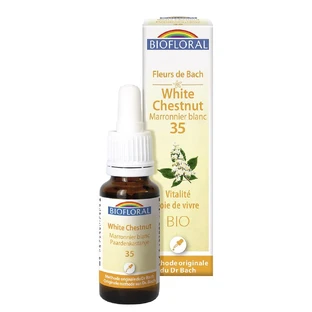 Biofloral No. 35 Le Blanc Organic Demeter Bach Flower Remedies Vitality Joie De Vivre 25ml