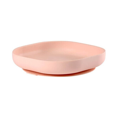 Piatto in silicone con ventosa, Rosa, Beaba