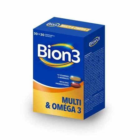 Bion3 Multi y Omega 3 30 comprimidos + 30 cápsulas