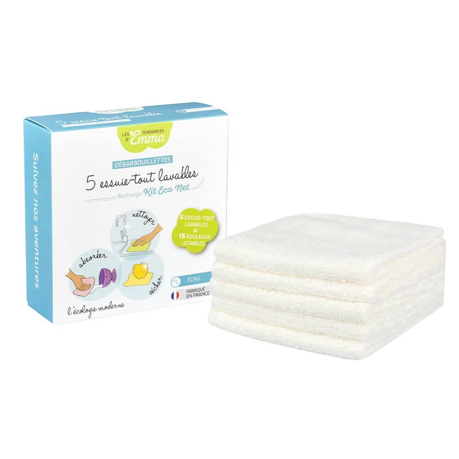 Prosoape de ceai din bumbac organic Les Tendances D'Emma Eco Net x5
