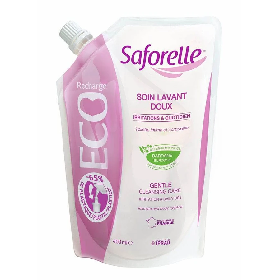 Saforelle Soin Lavant Doux Eco-recharge 400ml