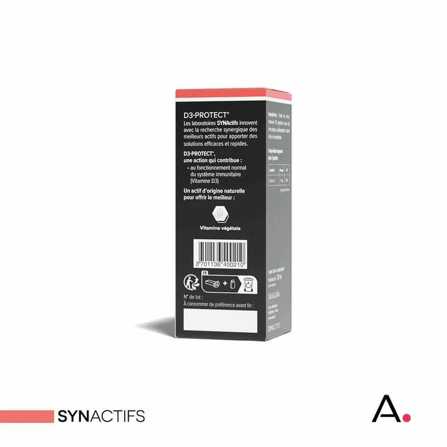 Aragan Synactifs D3 Protect vitamina D3 de origen vegetal 20ml