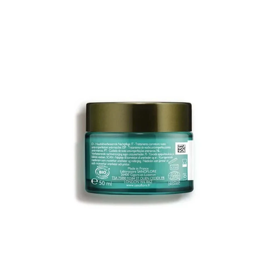 Sanoflore Magnifica Night cream with organic essential oils Oily skin with acne tendency 50ml