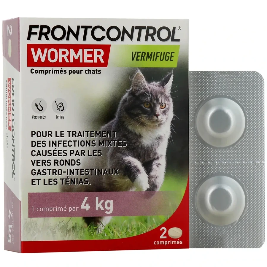 Frontline Frontcontrol Wormer für Katzen, 2 Tabletten