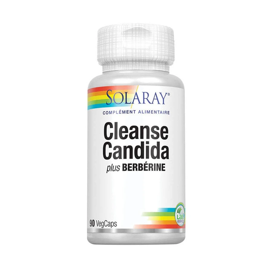 Solaray Cleanse Candida Plus Berberine 90 Cápsulas Vegetales