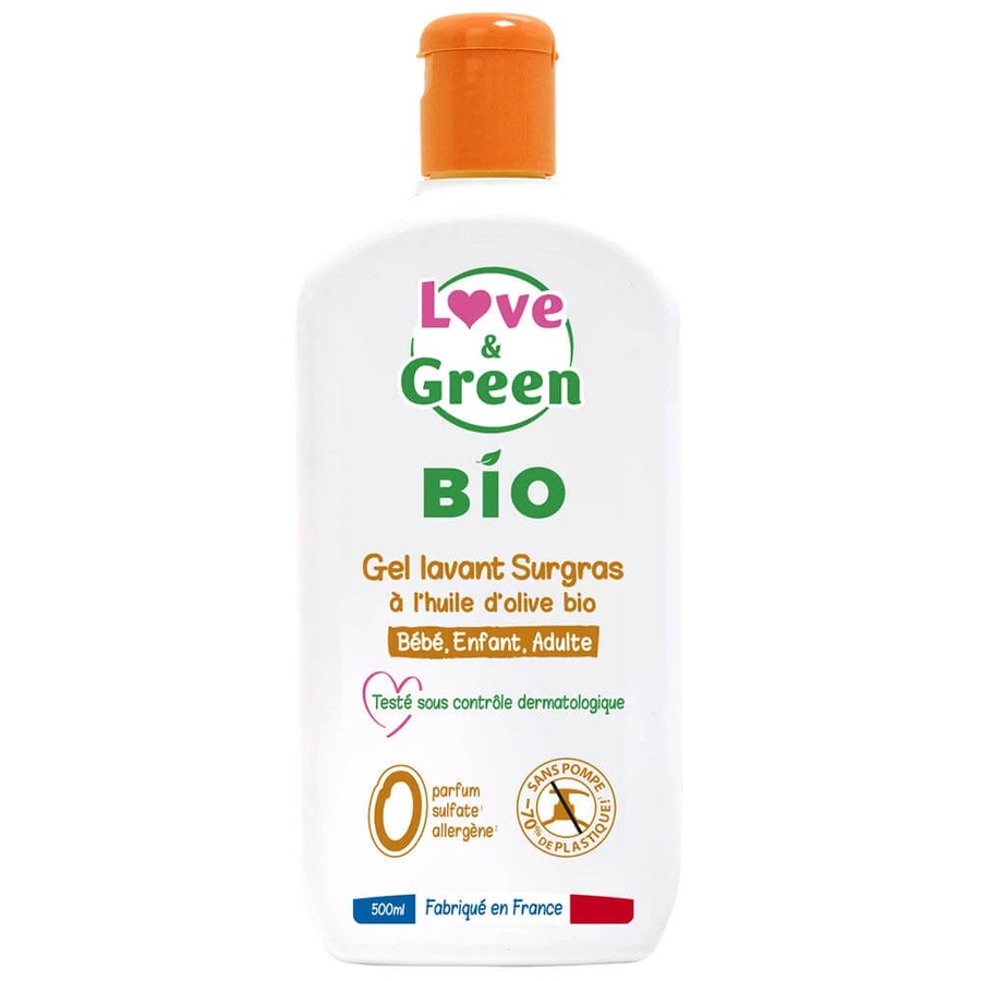 Love&Green Gel Limpiador Supergraso para Piel Sensible y Seca 500ml