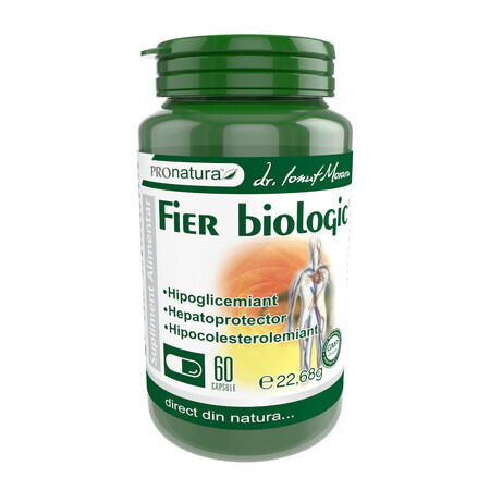 Fier Biologic, 60 capsule, Pro Natura