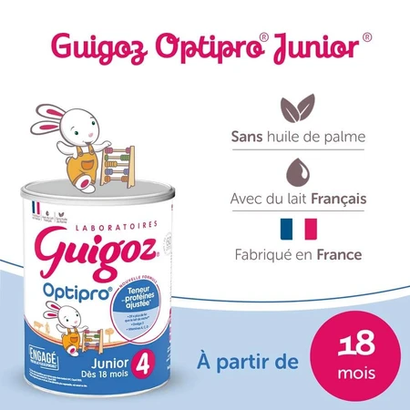 Guigoz Optipro Crescita 4 Lapte praf Junior de la 18 luni 900g
