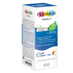 Pediakid Omega 3 Sciroppo al gusto di Limone e Cola 125 ml