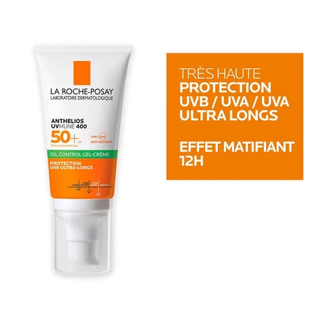 La Roche-Posay Anthelios UVMUNE 400 Gel Crème Oil Control SPF50+ Avec Parfum 50ml