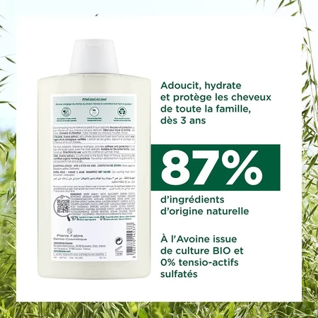 Klorane Oat Extra Mild Oat Shampoo Wszystkie rodzaje włosów 400ml: ceny i cechy