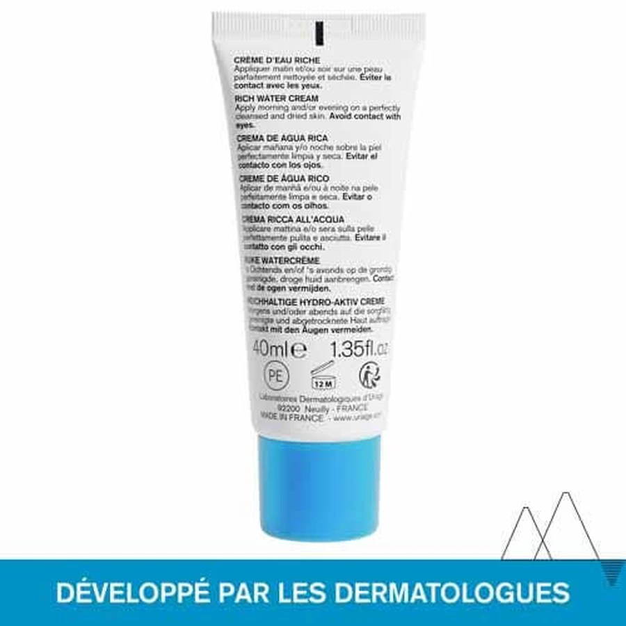 Uriage Agua Termal Crema Rica Pieles sensibles secas a muy secas 40ml