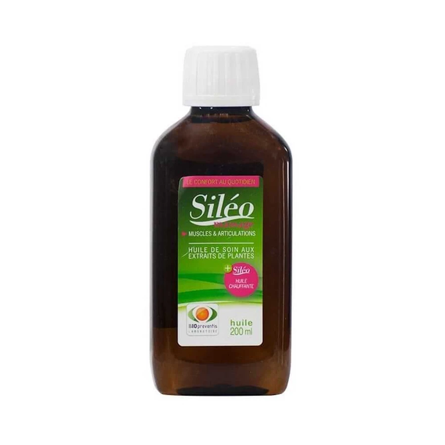 Sileo Warming Massage Oil Biopreventis 200 ml