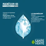 Sante Verte Magnesium +B6 3 Formen 360mg Dauerhafte Freisetzung 60 teilbare Tabletten
