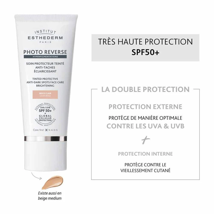 Institut Esthederm Photo Reverse Lightening Protective Treatment SP50+ Bej deschis 50ml