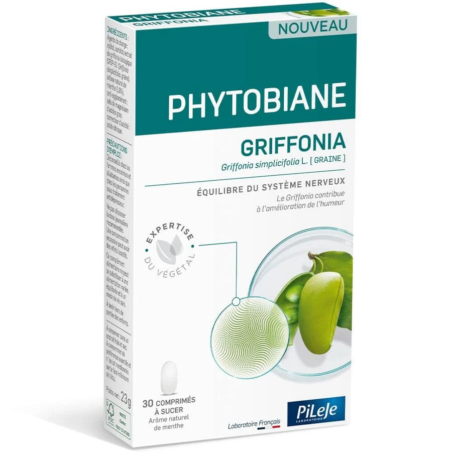 Pileje Phytobiane Griffonia Nervous System Balance 30 Lutschtabletten