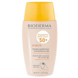 Crema fluida para pieles mixtas y grasas FPS 50+ Muy Oscura Photoderm Nude Touch, 40 ml, Bioderma