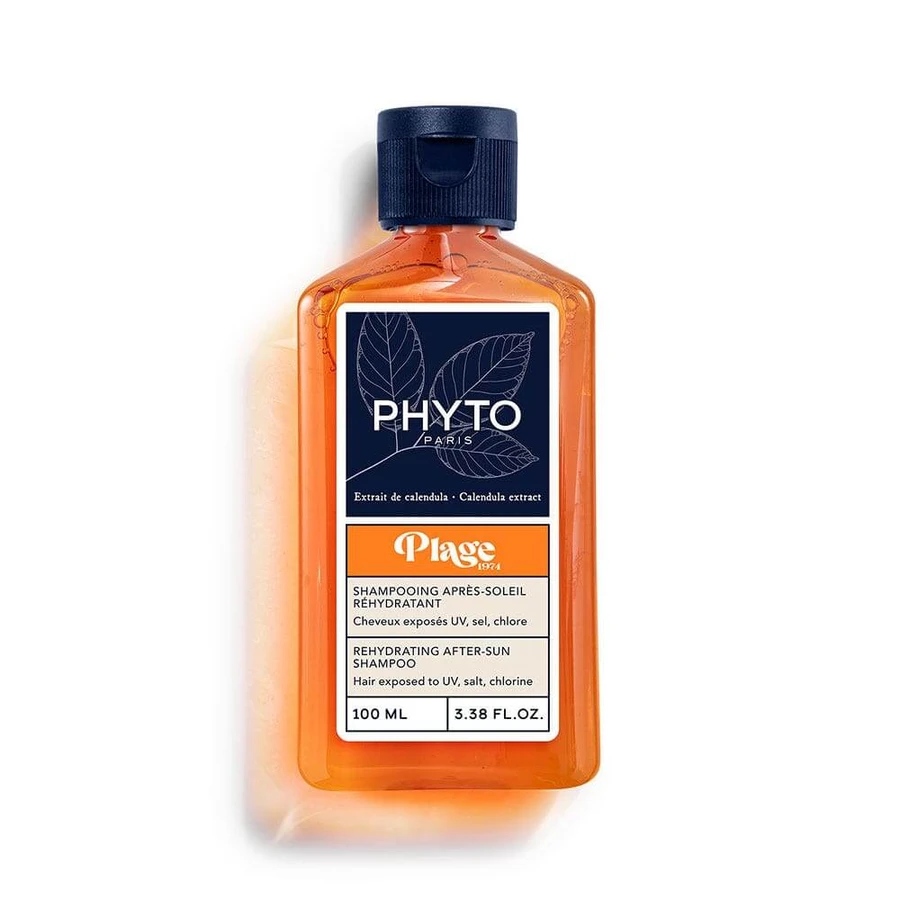 Phyto Beach Champú rehidratante para después del sol Cabello expuesto a los rayos UV Sal y cloro 100 ml